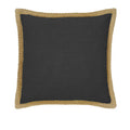 J.elliot Mornington Linen Cushion Cover 50 x 50 cm Charcoal - Solid Colour Design - SuperSaverAU - view 1