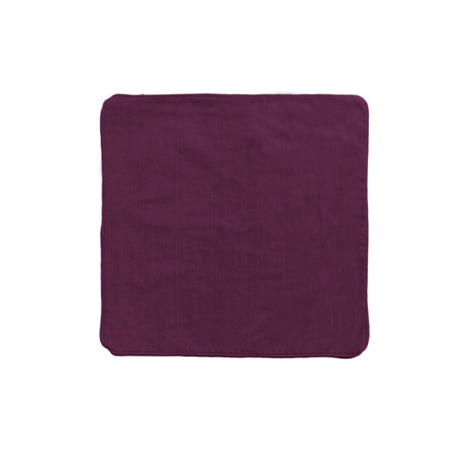 IDC Homewares Panama 100% Cotton Cushion Cover 43 x 43 cm - Plum, Solid Colour Design