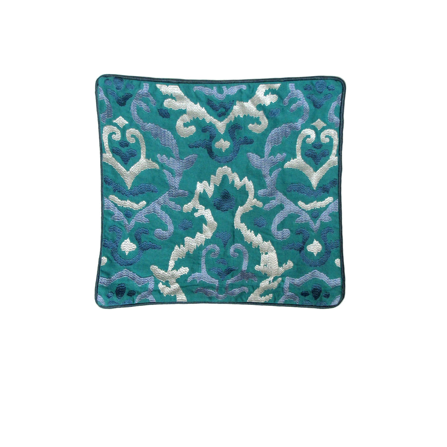 IDC Homewares Cushion Cover 43 x 43cm Sarabande Blue, Embroidery, Cotton - SuperSaverAU - view 1