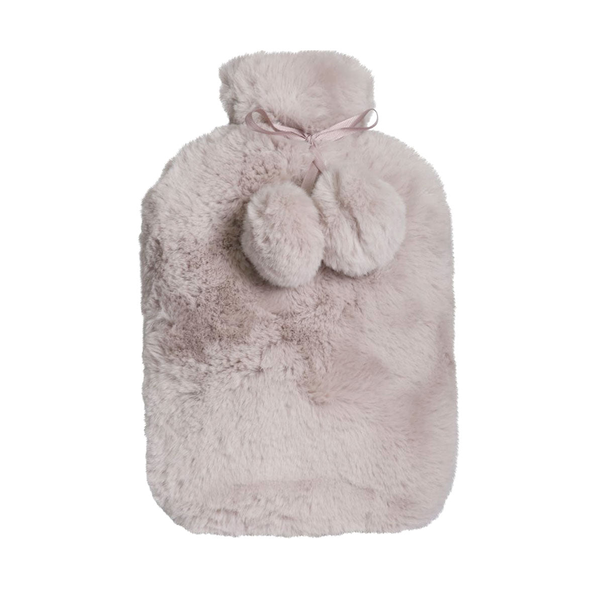 J.Elliot Amara Hot Water Bottle with Super Plush Faux Fur Cover Blush 37x22 cm