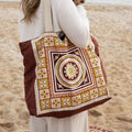 J Elliot Home Kasbah Cotton Tote Shopping Bag 40.5x43x10cm Pink - SuperSaverAU - view 2