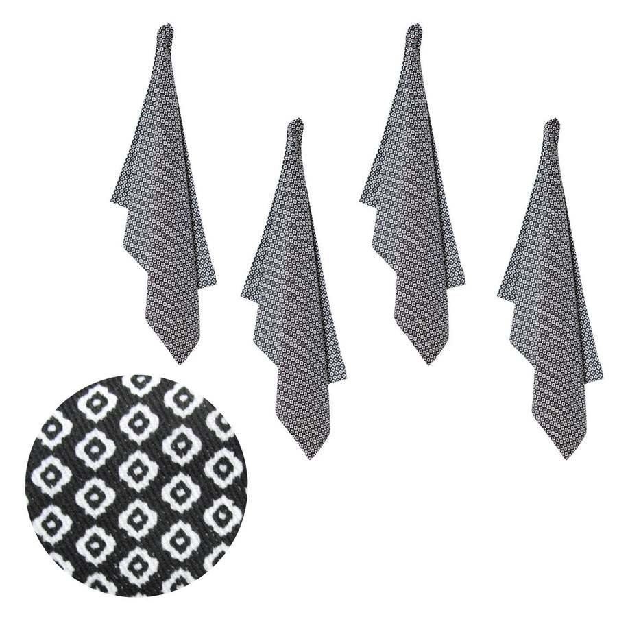 Christopher Vine Marigold Cotton Napkins Set of 4, 40cm x 40cm, Quatrefoil Design - SuperSaverAU - view 1