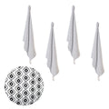 Christopher Vine Marigold Cotton Napkins Set of 4, 40cm x 40cm, Quatrefoil Design - SuperSaverAU - view 1