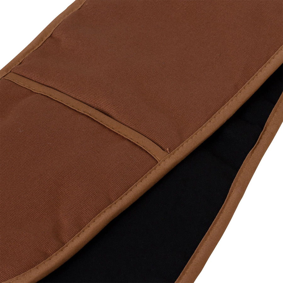 J Elliot Home Selby Cotton Double Oven Mitt Glove 17 x 82 cm Ginger & Black - SuperSaverAU - view 1