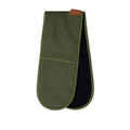 J Elliot Home Selby Cotton Double Oven Mitt Glove 17 x 82 cm Olive & Black - SuperSaverAU - view 1