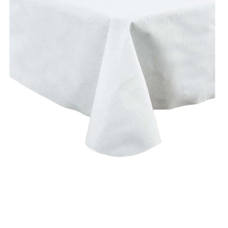 IDC Homewares 100% Cotton White Table Cloth Round - 180 cm Diameter - SuperSaverAU - view 1