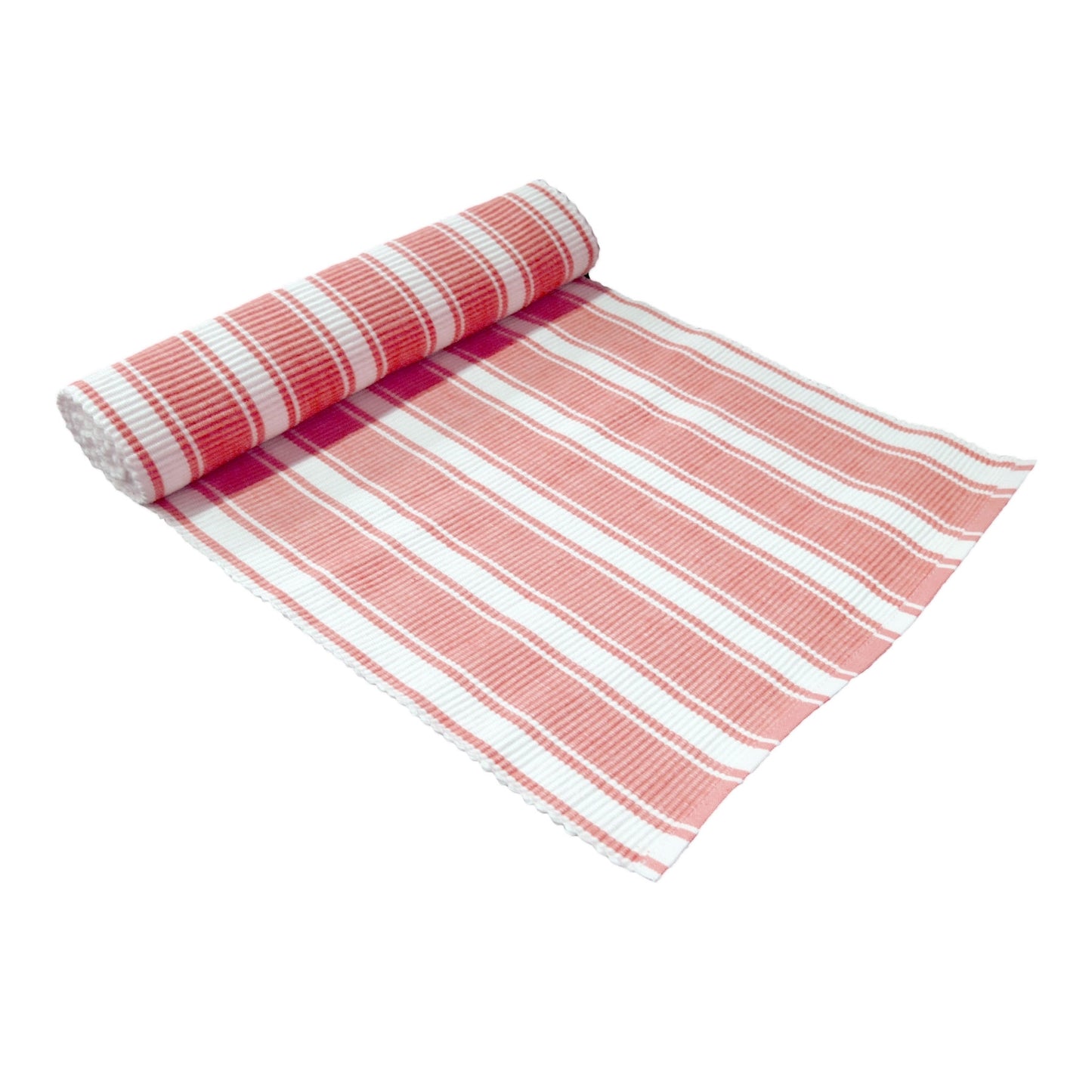 IDC Homewares Ribbed Pattern Table Runner 33 x 180 cm Panama Narrow Coral