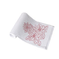 Christmas Print White Table Runner 33 x 180cm - Polyester, Machine Washable - SuperSaverAU - view 1