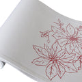 Christmas Print White Table Runner 33 x 180cm - Polyester, Machine Washable - SuperSaverAU - view 2
