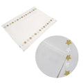 Silver Gold Stars Cotton Table Runner 33 x 180 cm - Metallic Print Design - SuperSaverAU - view 1