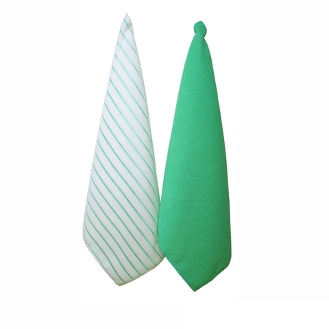 IDC Homeware Set of 2 Microfiber Tea Towels Mint 50 x 70 cm - Super Absorbent, Quick Drying - SuperSaverAU - view 1