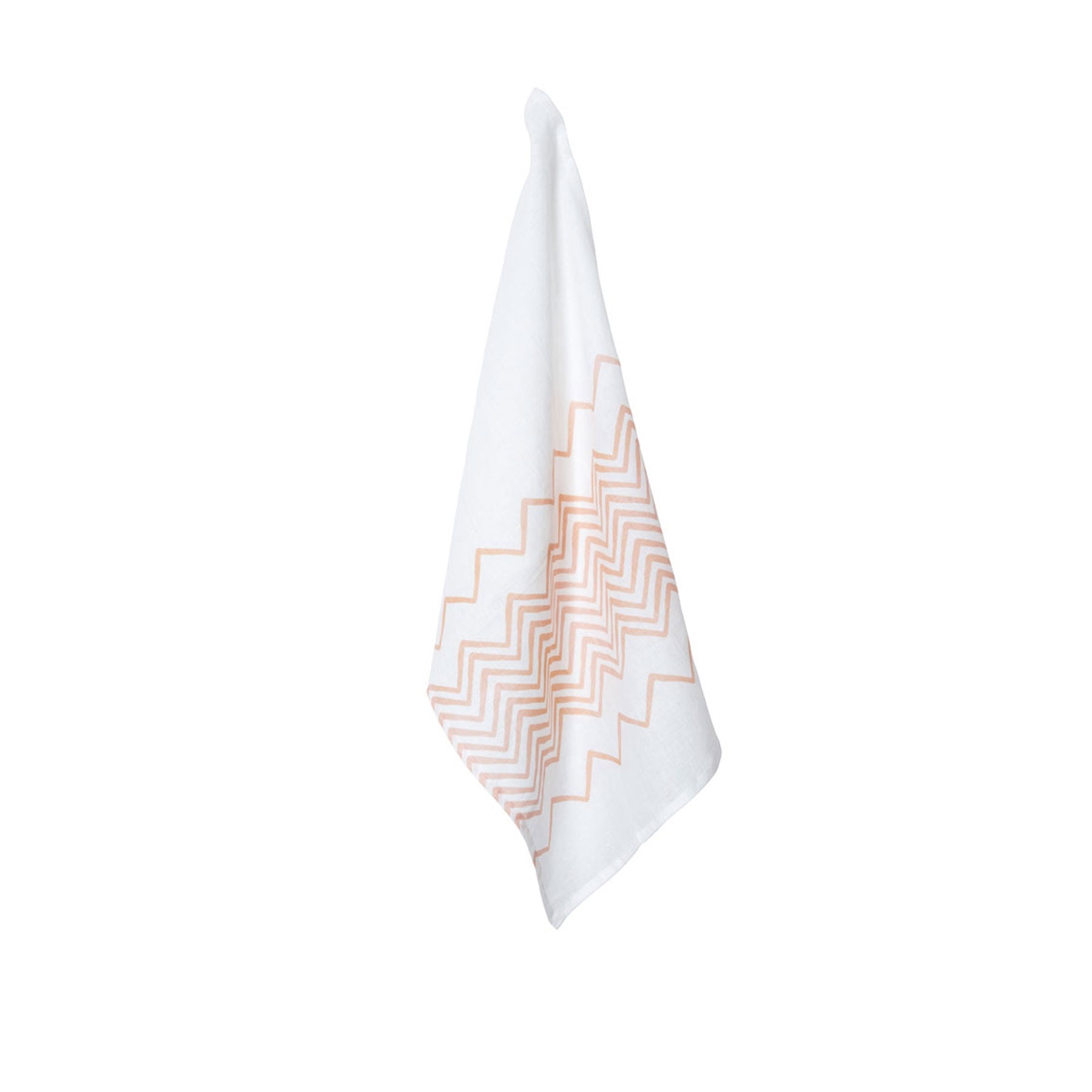 J.elliot 100% Linen Printed Tea Towel 50 x 70 cm - Panya Blush - SuperSaverAU - view 1