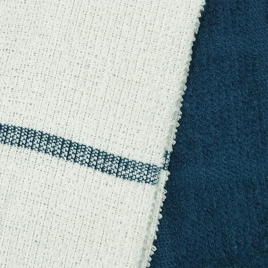 Rosa Set of 4 Cotton Rich Terry Tea Towels 42 x 62cm Navy