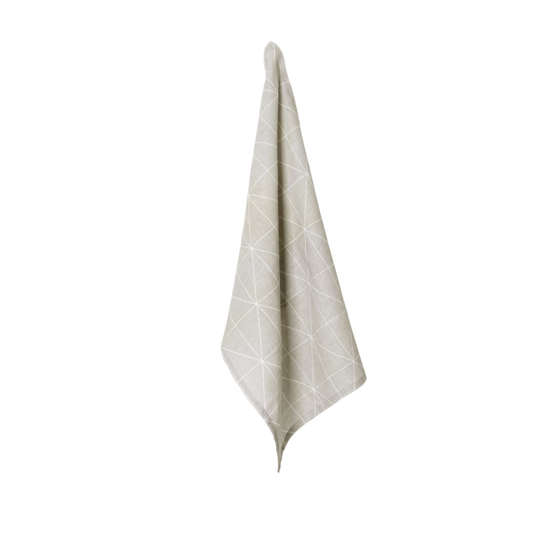 J.elliot 100% Linen Printed Tea Towel 50 x 70 cm - Winslow Pumice - SuperSaverAU - view 1