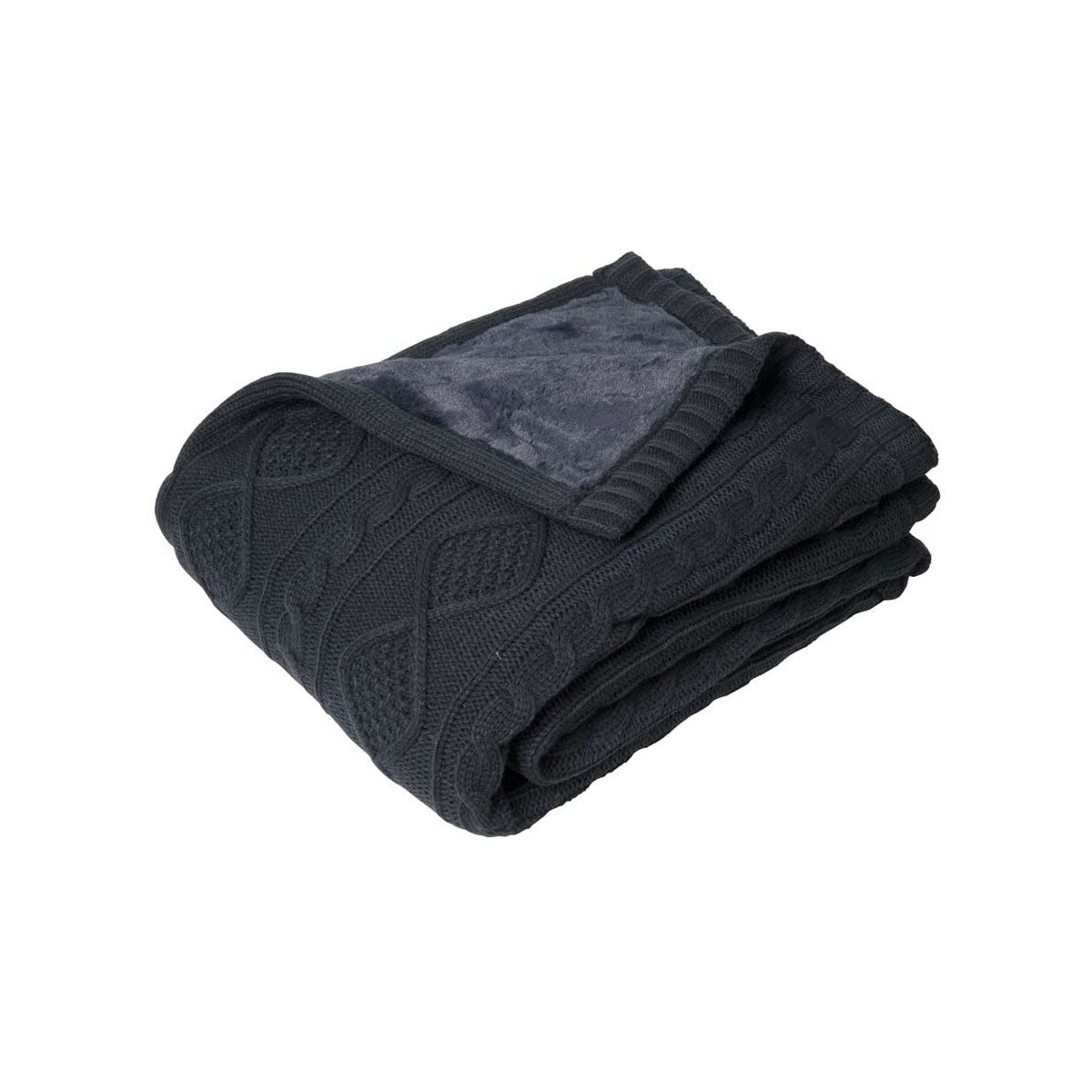 J.elliot Alberta Knitted Throw Rug 125 x 150 cm - Soft Polyester, Machine Washable - SuperSaverAU - view 1