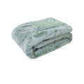 J Elliot Home Faux Fur Throw Rug 130 x 160cm - Sage, Soft Touch, Machine Washable - SuperSaverAU - view 1
