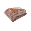 J Elliot Home Faux Fur Throw Rug 130 x 160cm - Terracotta, Soft & Cozy - SuperSaverAU - view 1