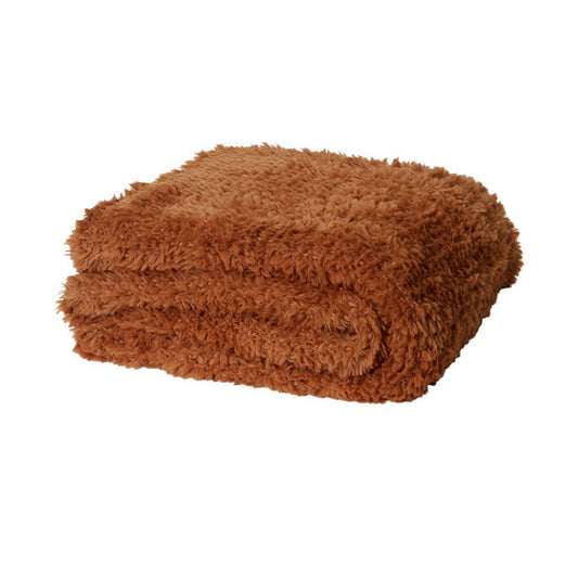 J.elliot Eve Faux Knitted Throw Rug 130 x 160 cm - Soft Polyester, Warmth & Style