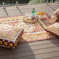 J Elliot Home Kasbah Luxury Fringe Throw 130 x 160cm - Pink, Versatile Design - SuperSaverAU - view 1
