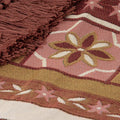 J Elliot Home Kasbah Luxury Fringe Throw 130 x 160cm - Pink, Versatile Design - SuperSaverAU - view 2