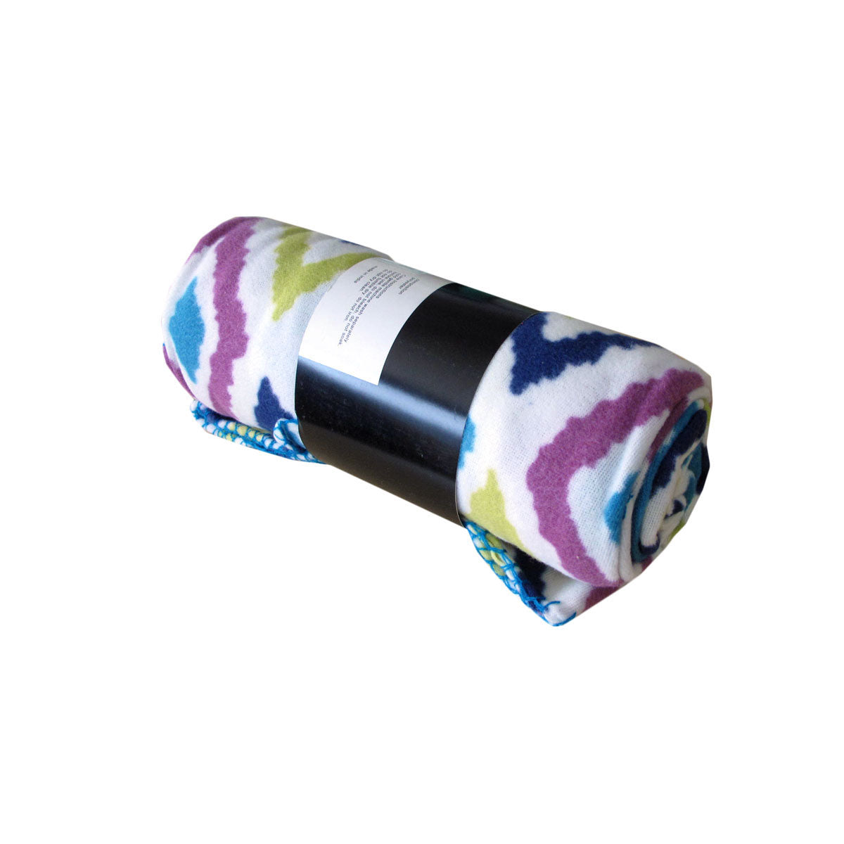 Nova Fleece Throw Rug 125 x 150 cm Bright Ikat - Soft, Lightweight, Machine Washable - SuperSaverAU - view 1