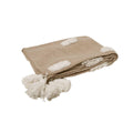 J Elliot Home Quinn 100% Cotton Textured Throw 130 x 160 cm Sandstone & Ivory - SuperSaverAU - view 1