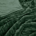 J Elliot Home Rita Wave Design Embossed Throw Rug 130 x 160cm - Sea Kelp - SuperSaverAU - view 1