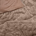 J Elliot Home Rita Wave Design Embossed Throw Rug 130 x 160cm - Woodsmoke - SuperSaverAU - view 2