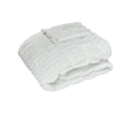 J Elliot Home Skyler Faux Fur Throw Rug 130 x 160cm - Ivory, Machine Washable - SuperSaverAU - view 1