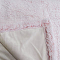 IDC Homewares Sofie Sherpa Fleece Throw Rug 125 x 150 cm - Pink, Machine Washable - SuperSaverAU - view 3