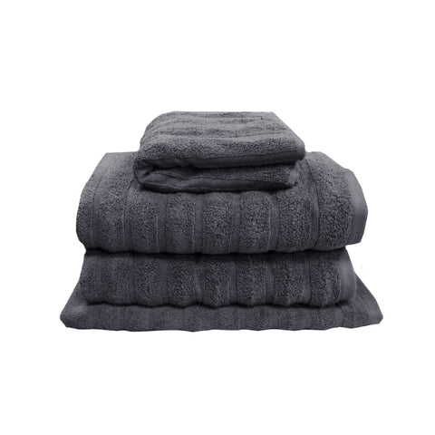 J Elliot Home Set of 4 Cotton Bath Towels 100% Cotton Soft Touch Ash - SuperSaverAU - view 1