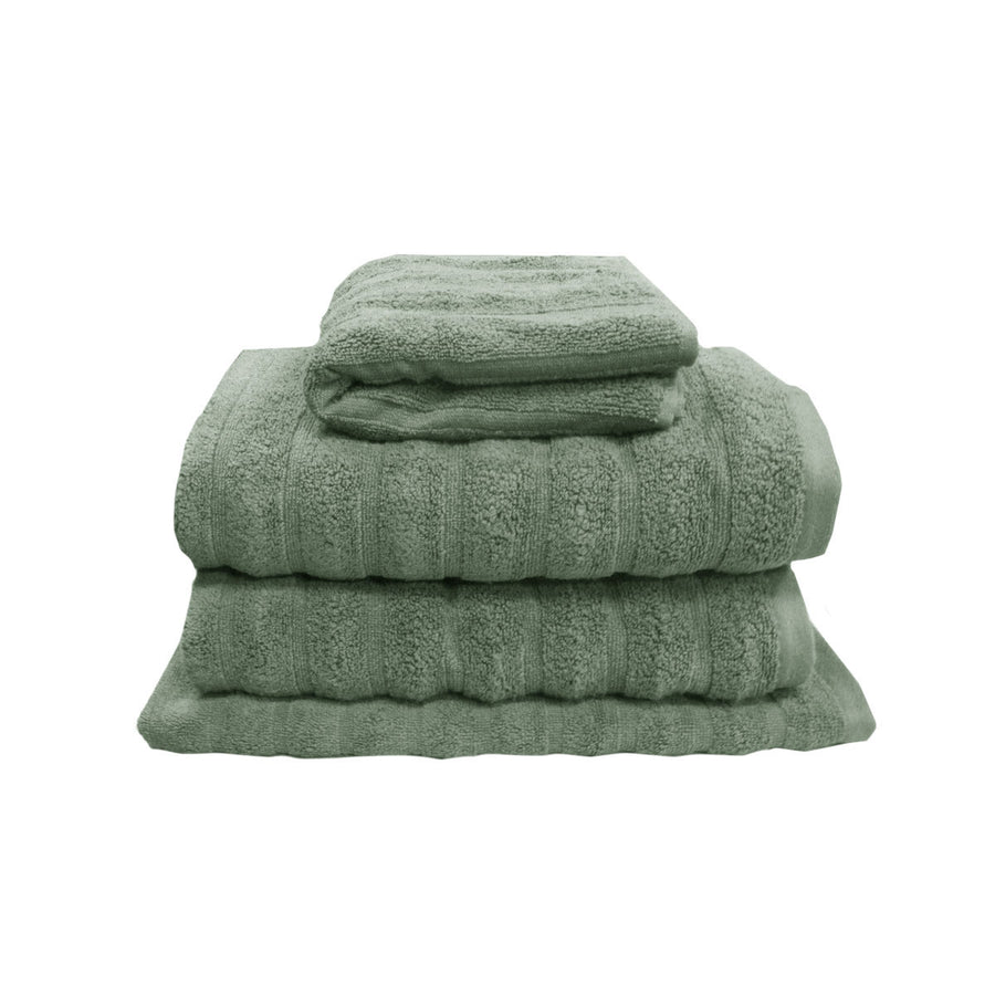 J Elliot Home Set of 4 Cotton Bath Towels 100% Cotton Avocado 40x75cm, 50x80cm, 69x137cm - SuperSaverAU - view 1