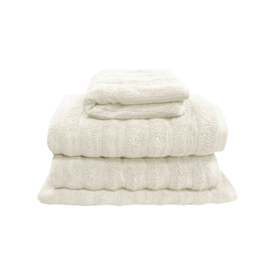 J Elliot Home Set of 4 Cotton Bath Towels 100% Cotton Soft Touch Snow - SuperSaverAU - view 1