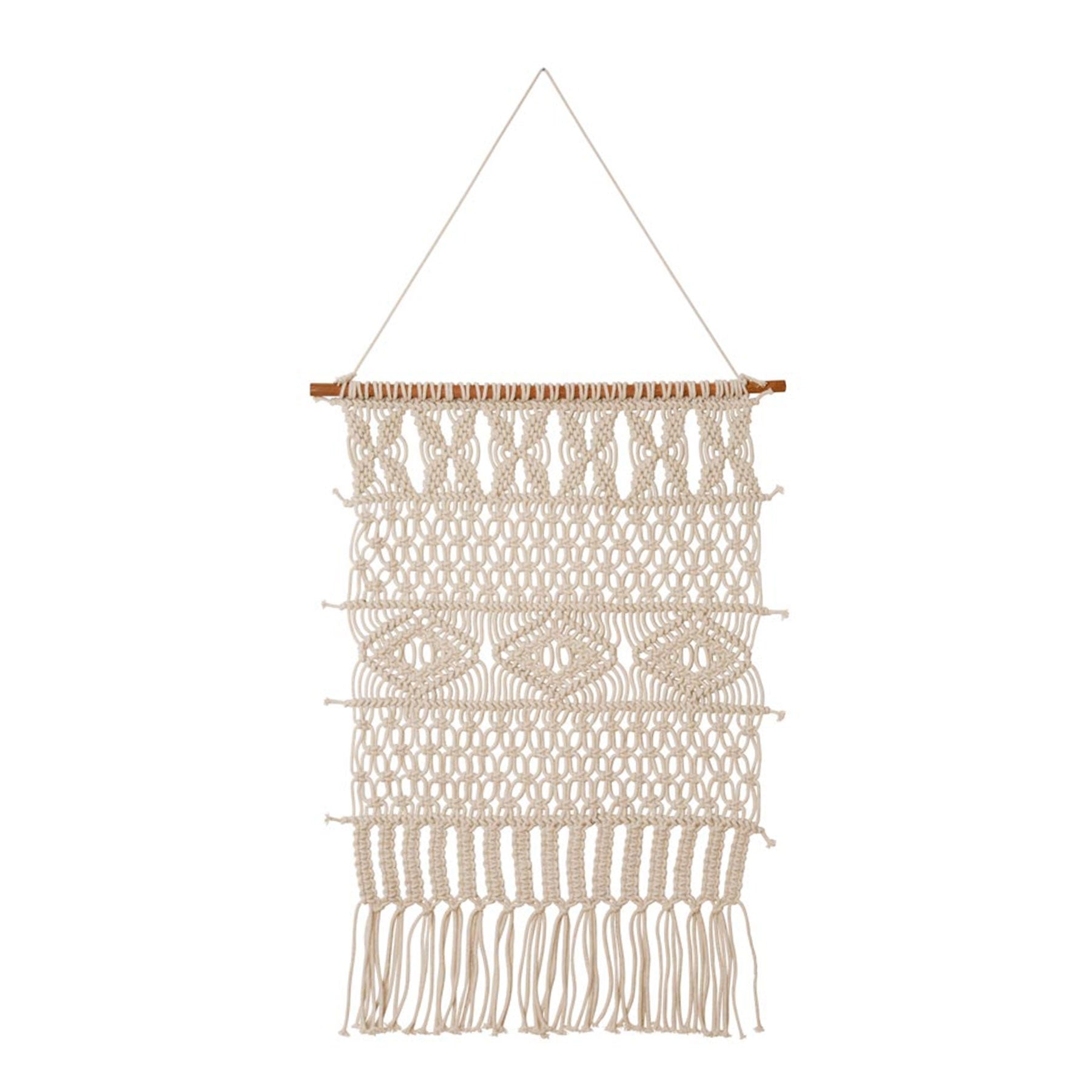 J.elliot Wall Hanging Natural 45 x 65 cm, Handmade 100% Cotton, Knitted Design - SuperSaverAU - view 1