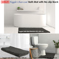 Toggle Microfiber Bath Mat Charcoal 1600GSM Non-Slip 50x80 cm - SuperSaverAU - view 1