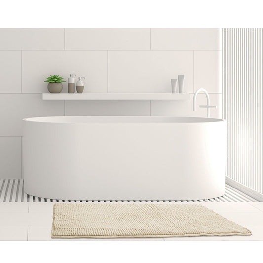 Toggle Microfiber Bath Mat 1600GSM Non-Slip Fast Drying Medium Stone 50x80 cm