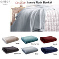 Ardor Luxury Plush Blanket Silver Single - Soft 300GSM Polyester, Solid Colour Design - SuperSaverAU - view 2