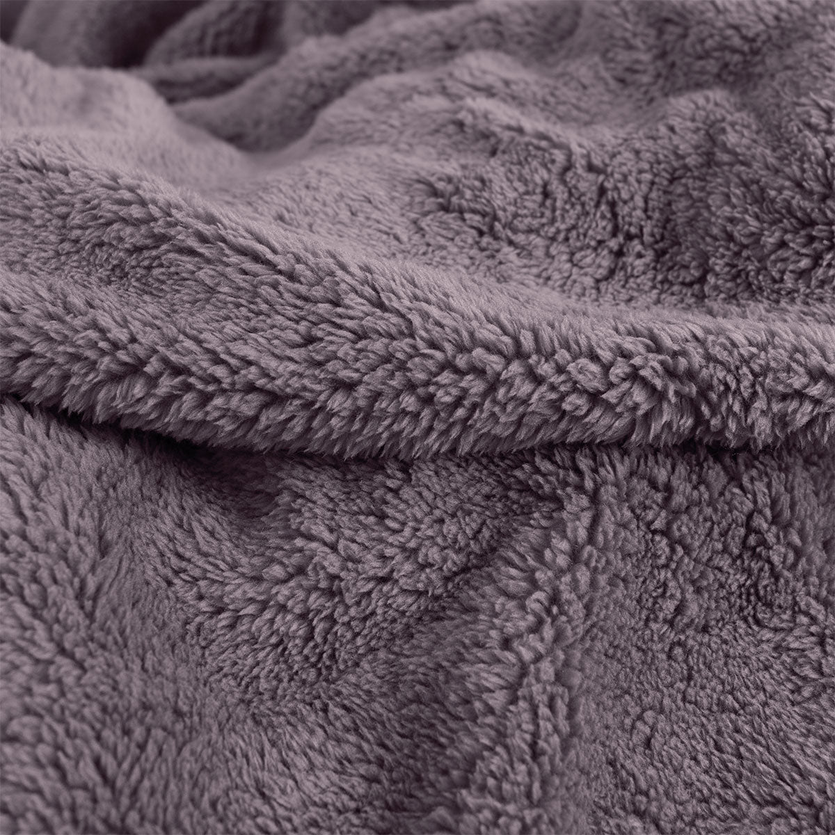Ardor Teddy Mauve Ultra Soft Fleece Blanket – Queen 240 x 245cm