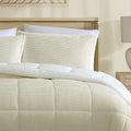 Ardor Avalon Cream Velvet Comforter Set – Cream Sherpa Reverse Queen/King 3 Piece