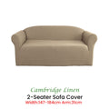 Elan Couch Cover Linen Two Seater Extra-Stretch with Diamond Pattern - SuperSaverAU - view 2