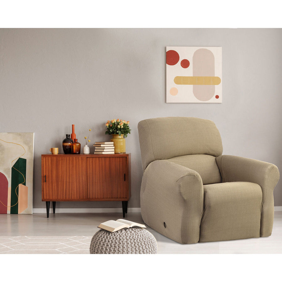 Elan Cambridge Extra-Stretch Couch Cover - Linen for One Seater Recliner - SuperSaverAU - view 1