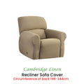Elan Cambridge Extra-Stretch Couch Cover - Linen for One Seater Recliner - SuperSaverAU - view 2