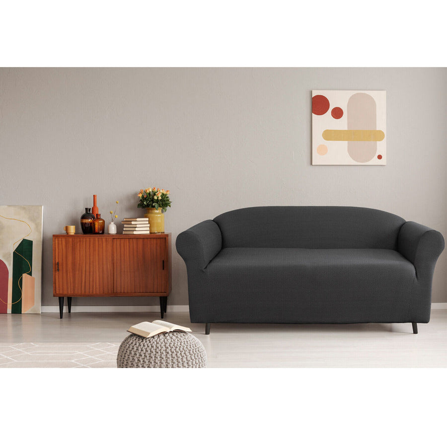 Elan Couch Cover Steel Two Seater Extra-Stretch with Diamond Pattern - SuperSaverAU - view 1