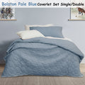 Jelly Bean Kids Bolston Pale Blue Kids Coverlet Set Single/Double, Quilted Design - SuperSaverAU - view 2