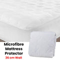 Essentially Home Living Microfibre Quilted Fitted Mattress Protector - DOUBLE - SuperSaverAU - view 2