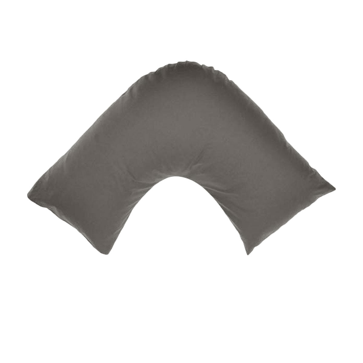 Algodon 300TC Cotton V Shape Pillowcase Charcoal - Soft, Durable, Machine Washable