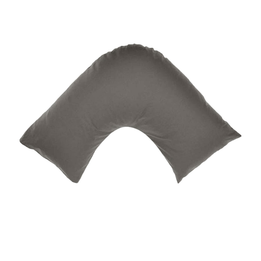 Algodon 300TC Cotton V Shape Pillowcase Charcoal - Soft, Durable, Machine Washable - SuperSaverAU - view 1