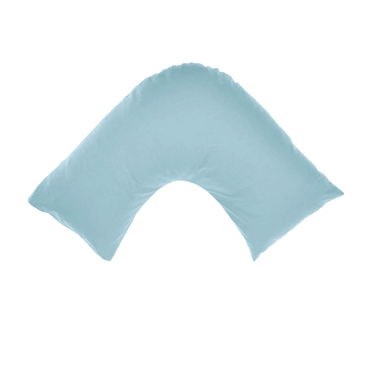 Algodon 300TC Cotton V Shape Pillowcase - Denim, Solid Colour Design