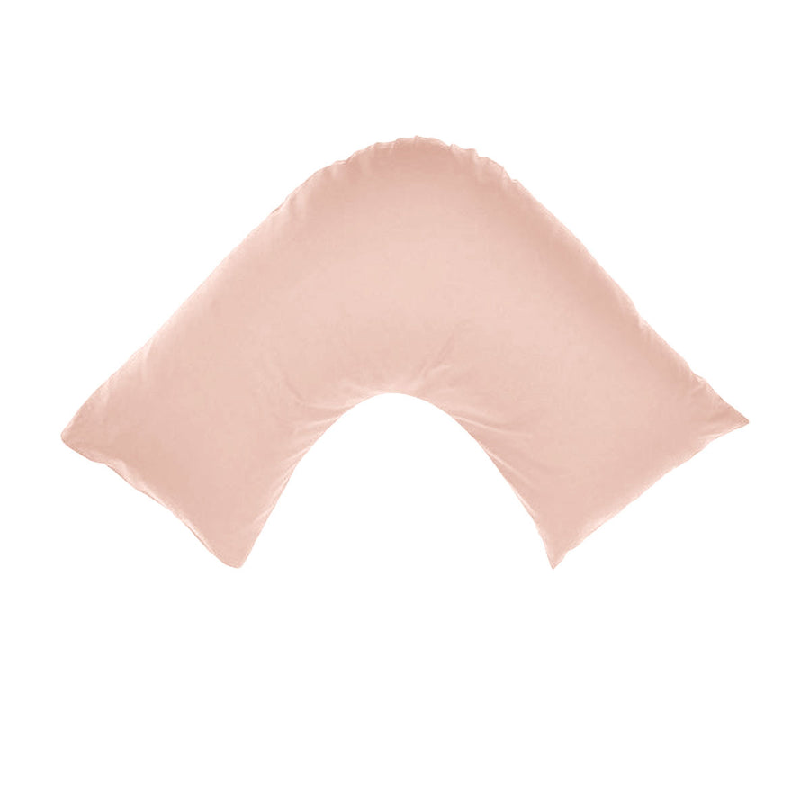 Algodon 300TC Cotton V Shape Pillowcase - Solid Colour Design, Pink - SuperSaverAU - view 1