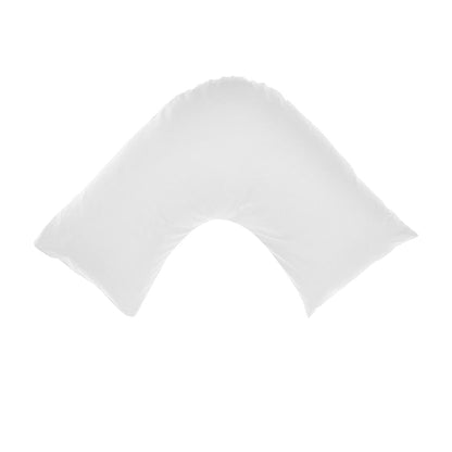 Algodon 300TC Cotton V Shape Pillowcase - Solid Colour Design, White